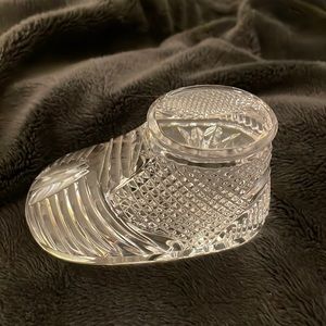 Waterford crystal baby shoe